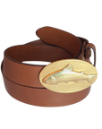 Golden Dorado Oval Belt