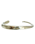Men's White Bronze Fishbone Cuff