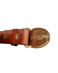 Royal Wulff Fly Buckle - Chestnut Belt